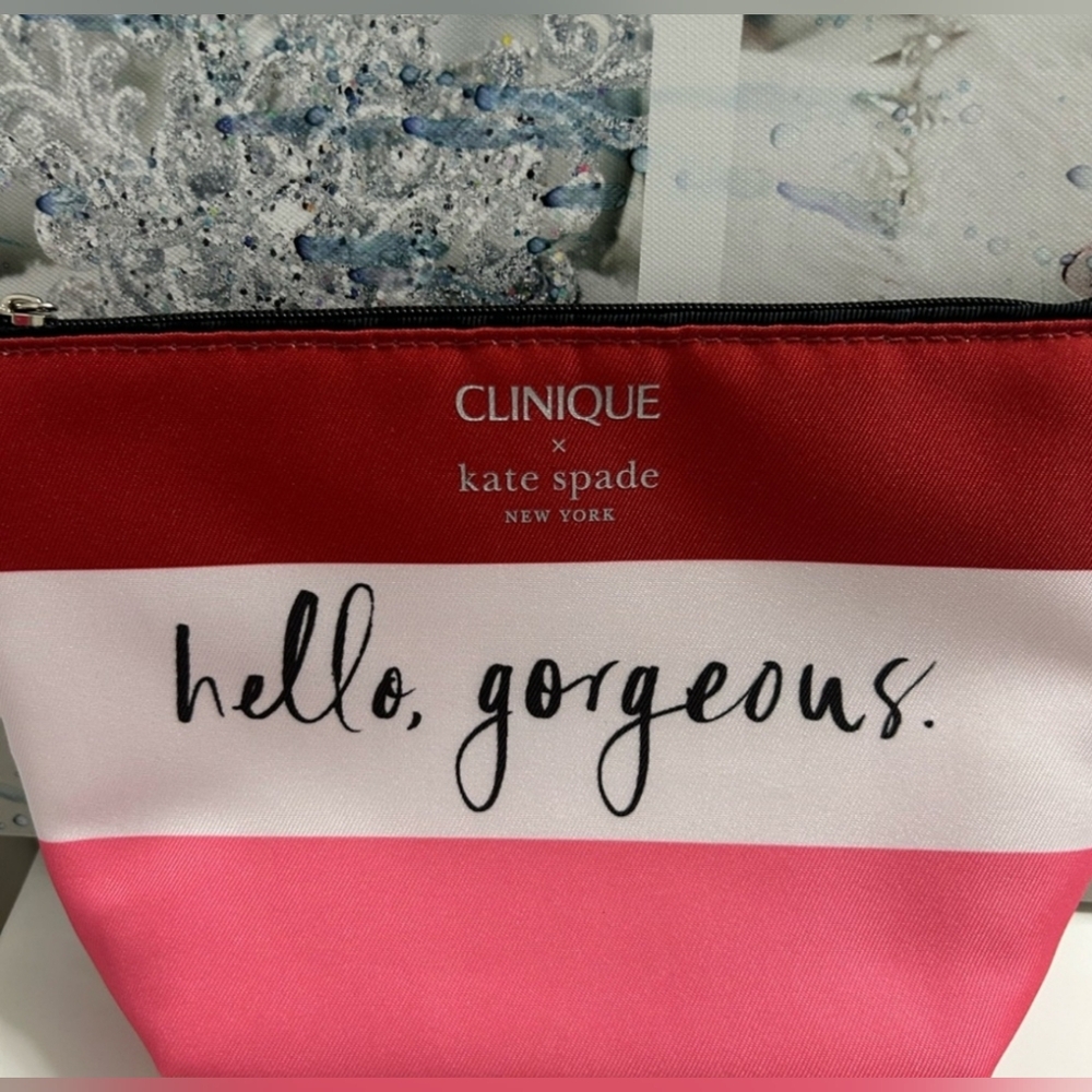 Kate Spade x Clinique Hello Gorgeous Pouch-NWOT